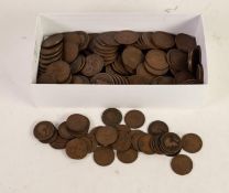 SELECTION OF GEORGE V COPPER COINAGE VARIOUS CONDITIONS viz 238 PENNIES  and 36 HALF PENNIES, (254