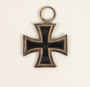 GERMAN WORLD WAR I IRON CROSS, the front with oak leaves and date 1813, reverse with date 1914