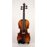BOOSEY & HAWKES 'THE METRO STANDARD' VIOLIN having 13 3/8in (34cm) two piece back, in modern GREEN