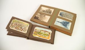 SMALL POSTCARD ALBUM CONTAINING MAINLY MID TWENTIETH CENTURY POSTCARDS, predominately coloured