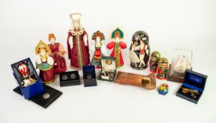 HAND PAINTED MODERN RUSSIAN TRADITIONAL WOODEN NESTING DOLL RELATING TO THE BALLET, decorated with