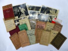 SUNDRY BOOKLETS, PAMPHLETS AND PROGRAMMES RELATING TO THE THEATRE AND STAGE, including Palace