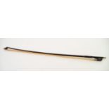 NICKEL MOUNTED CELLO BOW, with ironwood stick