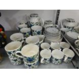 1960s/70s MIDWINTER TEA AND COFFEE SERVICE, TO INCLUDE TEA AND COFFEE POTS, MILK JUG, SUGAR BASIN,