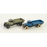DINKY TOYS 2nd TYPE TIPPER WAGON 25e CIRCA 1946, in grey, fair playworn condition and  DINKY TOYS