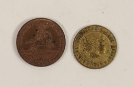 LATE 19th CENTURY DRURY LANE THEATRE TOKEN THE ARMADA 1888, Every Evening - Augustus Harris,