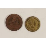 LATE 19th CENTURY DRURY LANE THEATRE TOKEN THE ARMADA 1888, Every Evening - Augustus Harris,