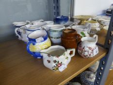 FOURTEEN SMALL JUGS INCLUDING; ROYAL DOULTON 'OLD LEEDS SPRAYS' JUG; COALPORT CHINA JUG, 3