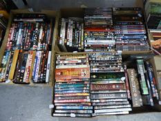 LARGE QUANTITY OF DVD's, SOME BOX SETS, 3 BOXES CONTAINING OVER 100 DVD's