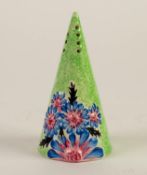 CLARICE CLIFF BIZARRE ?MARGUERITE? PATTERN POTTERY CONICAL SUGAR SIFTER, painted in tones of pink,