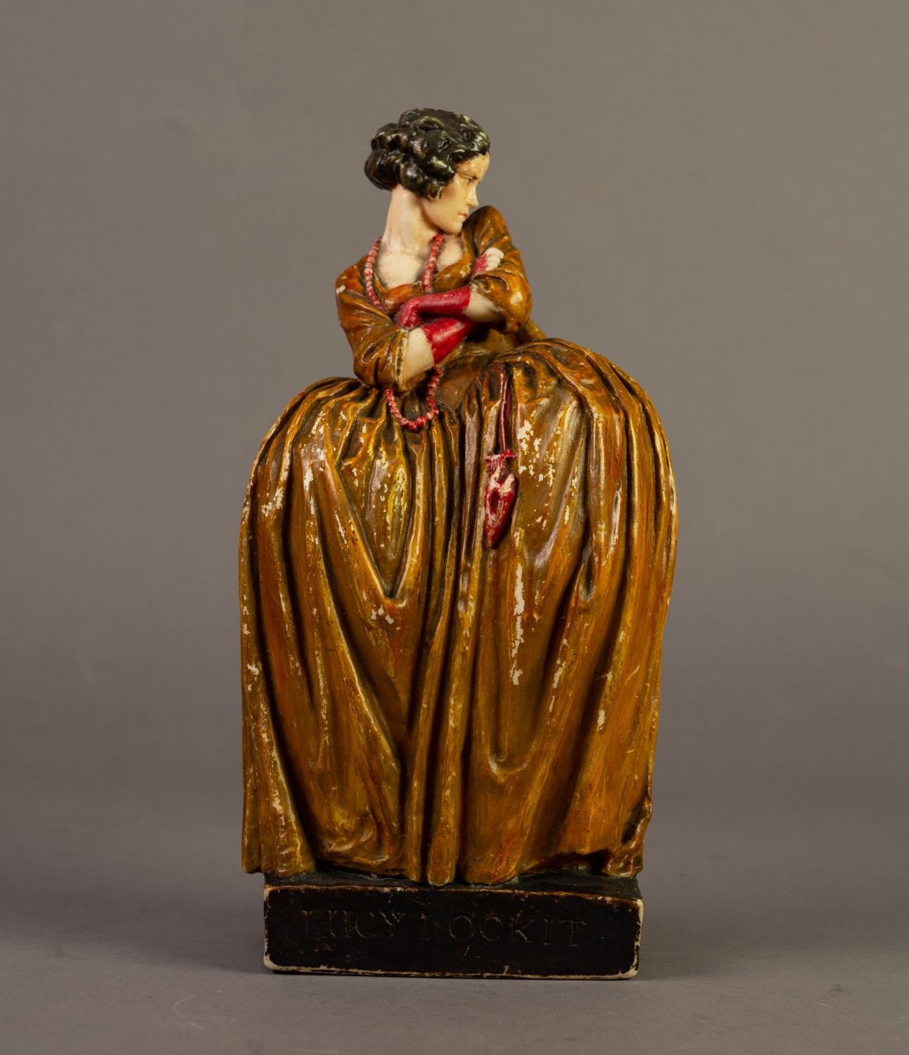 AGATHA WALKER (1888-1980) POLYCHROME WAX OVER PLASTER FIGURE OF VIOLET MARQUIESTA AS LUCY LOCKET