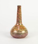 PILKINGTONS LUSTRE GLAZED POTTERY VASE BY GLADYS RODGERS, of bottle form with slightly tapering