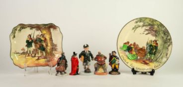 FIVE SMALL ROYAL DOULTON CHINA FIGURES, comprising: OFF TO SCHOOL (HN3768), GOOD KING WENCESLAS (