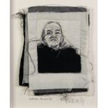 TRACEY COVERLEY (b.1970) FABRIC AND THREAD PORTRAIT ?Barbara Hepworth? Signed and titled 15 ¼? x 13?