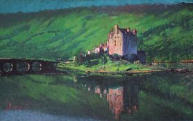 ROLF HARRIS (b.1930) ARTIST SIGNED LIMITED EDITION COLOUR PRINT ?Reflection, Eilean Donan