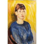COLIN JELLICOE (1942-2018) OIL ON CANVAS Half-length female portrait Signed and dated 1966 23 ½? x
