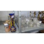 A GOOD SELECTION OF EDWARDIAN AND OTHER DRINKING GLASSES ETC....