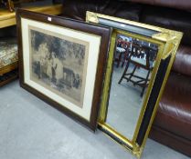 A LARGE PHOTOGRAPH AFTER FRED MORGAN, TWO MODERN REPRODUCTION PRINTS AFTER 'DON LI LEGE' AND A