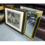 A LARGE PHOTOGRAPH AFTER FRED MORGAN, TWO MODERN REPRODUCTION PRINTS AFTER 'DON LI LEGE' AND A