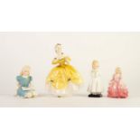 FOUR ROYAL DOULTON CHINA FIGURES, comprising: ?THE LAST WALTZ, HN2315, ?BEDTIME?, HN1978, ?ROSE?,