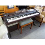 ROLAND HP DIGITAL ELECTRIC PIANO, IN DARK ROSEWOOD CASE