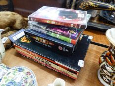 A SELECTION OF STAR TREK AND DR WHO DVD's AND DR WHO ANNUALS