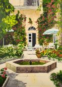 LLANA RICHARDSON (b.1945) SIGNED ARTIST PROOF COLOUR PRINT ?The Courtyard? 31? x 21 ¾? (78.8cm x