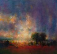 NORMAN SMITH (MODERN) PASTEL ?Passing Squall? Signed, titled verso 17? X 17? (43.2cm x 43.2cm) C/