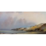 CLAIRE GROSE (MODERN) OIL ON CANVAS ?Light Over the Bay? Signed, titled to gallery label verso 29 ½?