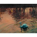 ROLF HARRIS (b.1930) ARTIST SIGNED LIMITED EDITION COLOUR PRINT ?Swan in the Morning?, (71/195),