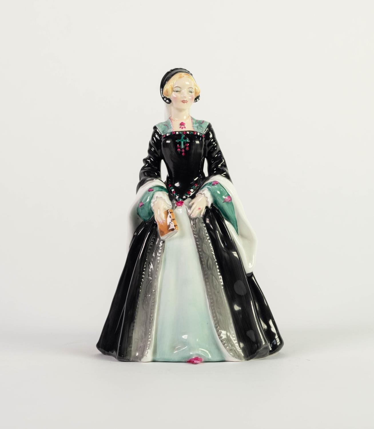 ROYAL DOULTON CHINA FIGURE JANICE, HN 2165, circa 1955 - 65, lady holding a bible, (c/r good)