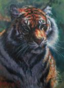 ROLF HARRIS (b.1930) ARTIST SIGNED LIMITED EDITION COLOUR PRINT ON CANVAS ?Tiger in the Sun?, (115/