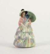 WADE PRE-WAR POTTERY FIGURE 'SUNSHINE 6', depicting a lady in a crinoline dress with black bonnet