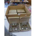 LARGE QUANTITY OF SHERRY GLASSES, (BOXED), APPROXIMATELY 117