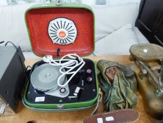 1960s SUPERSONIC PORTABLE RECORD PLAYER, IN CASE