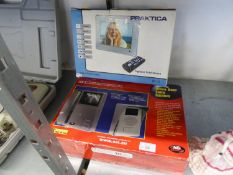 A BOXED DIGITAL PICTURE FRAME BY PRAKTICA AND A VIDEO DOOR ENTRY SYSTEM (2)