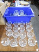 42 MOULDED GLASS SUNDAE DISHES