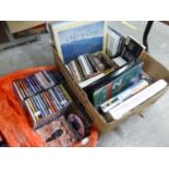 GOOD SELECTION OF CDs, MAINLY EASY LISTENING, TOGETHER WITH A LARGE SELECTION OF PRE-RECORDED TAPE