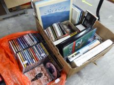 GOOD SELECTION OF CDs, MAINLY EASY LISTENING, TOGETHER WITH A LARGE SELECTION OF PRE-RECORDED TAPE
