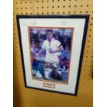 MICHAEL OWEN AUTOGRAPHED PHOTOGRAPHIC PRINT