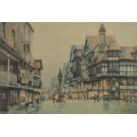 BOB RICHARDSON TWO ARTIST SIGNED LIMITED EDITION COLOUR PRINTS Albert Square, Manchester, (418/