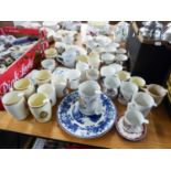 GOOD SELECTION OF ROYAL COMMEMORATIVE POTTERY AND CHINA, EARLIER PIECES INCLUDE 1902 CORONATION