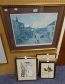 TOM DODSON, ARTIST SIGNED COLOUR PRINT (FADED)  AND HELEN MATLEY ARTIST SIGNED COLOUR PRINT, FROG