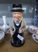 ROYAL DOULTON WINSTON CHURCHILL TOBY JUG, 7? HIGH