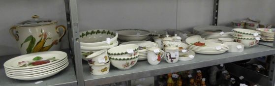 PORTMEIRION ?POMONA? POTTERY DINNER AND TEA SERVICE AND ROYAL WORCESTER ?EVESHAM? OVEN TO TABLE