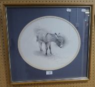 GELDART, SIGNED PRINT OF A DONKEY 422/600