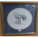 GELDART, SIGNED PRINT OF A DONKEY 422/600