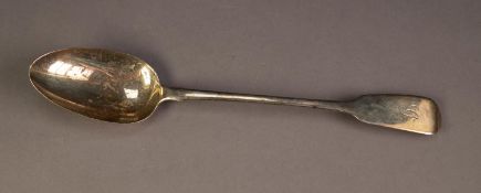 WILLIAM IV FIDDLE PATTERN SILVER BASTING SPOON, initialled, 11 ½? (29.2cm) long, London 1836, 3.2oz