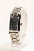 MODERN EMPORIO ARMANI BATTERY POWERED LADY'S WRISTWATCH, in box as supplied