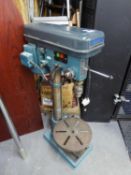 DRAPER HEAVY QUALITY FREE STANDING UPRIGHT BENCH DRILL, MODEL NO. GD16/12, HEIGHT ADJUSTABLE AND